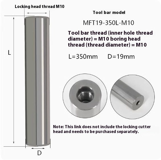 6034 MFT tungsten steel anti-vibration cutter shank lock tooth cutter shank high precision end milling cutter shank monolithic alloy interchangeable carbide head Shandong Denso Pricision Tools Co.,Ltd.